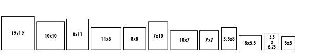 AsukaBook Book Bound Hard Cover sizes
