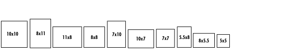 AsukaBook Book Bound Hard Cover sizes