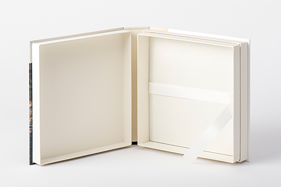AsukaBook NeoClassic Book Flush Mount Photo Album Inside of the presentation box