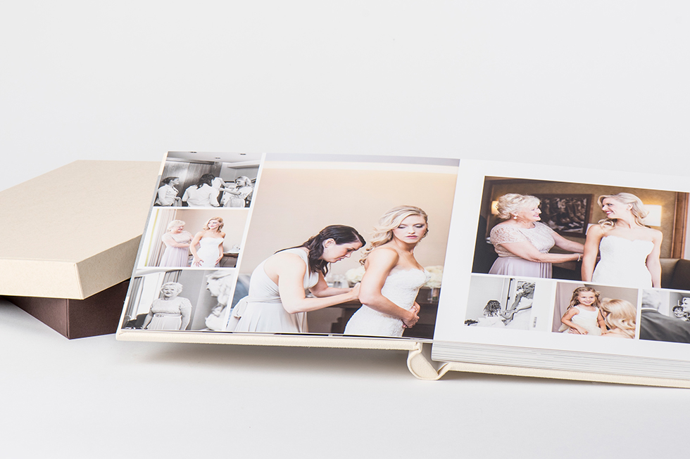 AsukaBook Heirloom Photo Album albums have a seamless layflat binding