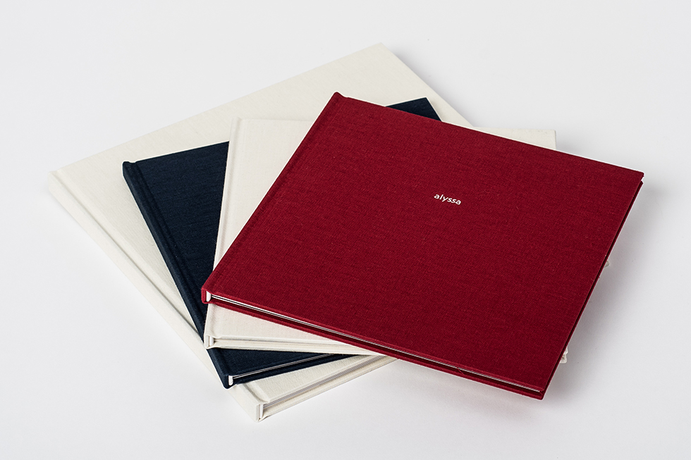 AsukaBook Zen Layflat Impact X Photo Book Variety of linen-like covers with hot stamp text