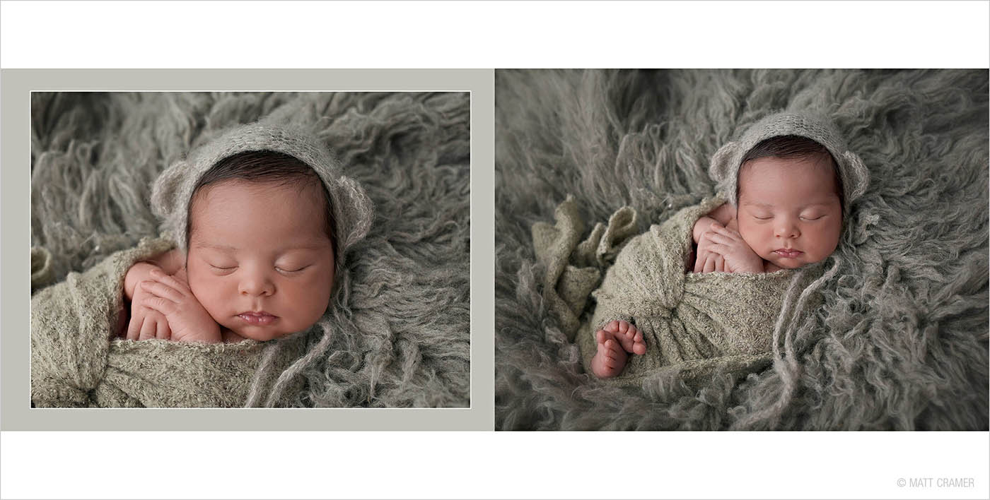 Studio Elle Newborn Photo Album Design Sample